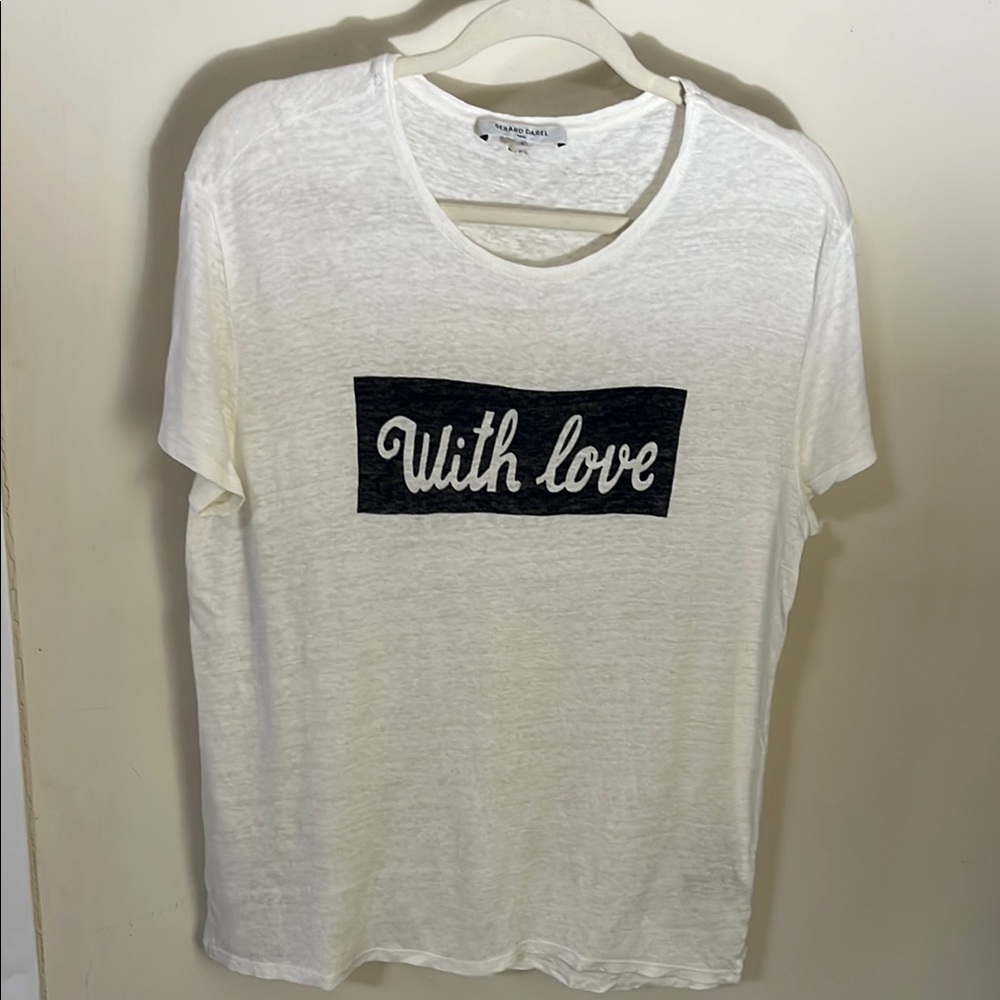 Gerard Darel Linen “With Love” ❤️ T-Shirt